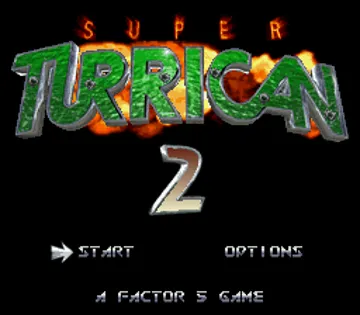 Super Turrican 2 (USA) (Beta 1) screen shot title